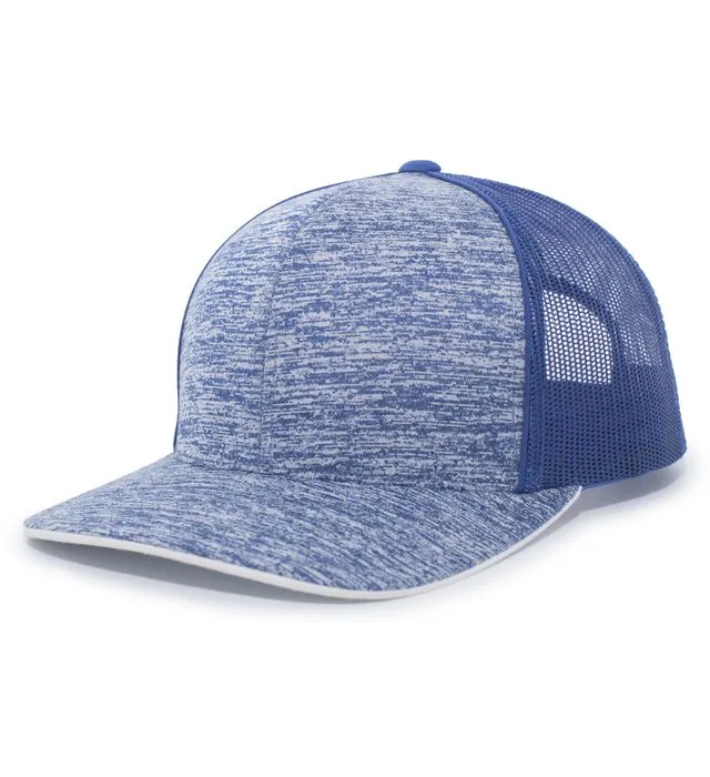 Pacific Headwear Aggressive Heather Trucker Snapback Cap