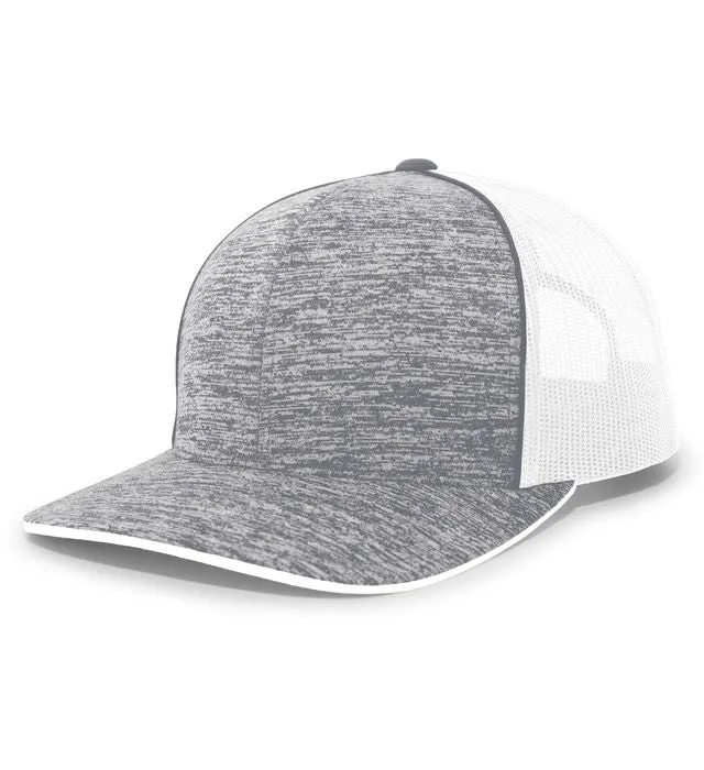 Pacific Headwear Aggressive Heather Trucker Snapback Cap