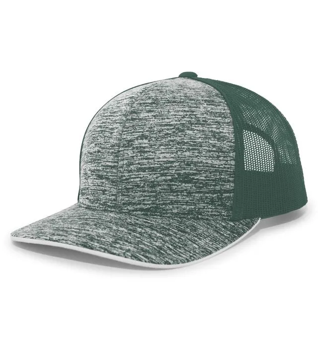 Pacific Headwear Aggressive Heather Trucker Snapback Cap