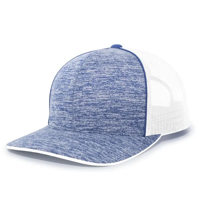 Pacific Headwear Aggressive Heather Trucker Snapback Cap