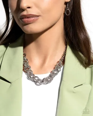 Paparazzi Necklace ~ Urban Acoustics - Silver