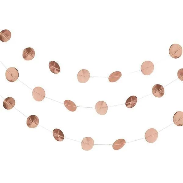 Rose Gold Circle Garland
