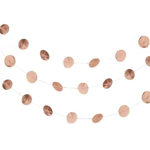 Rose Gold Circle Garland