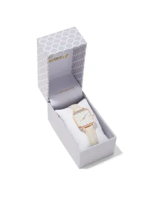 Rose Gold Square Watch