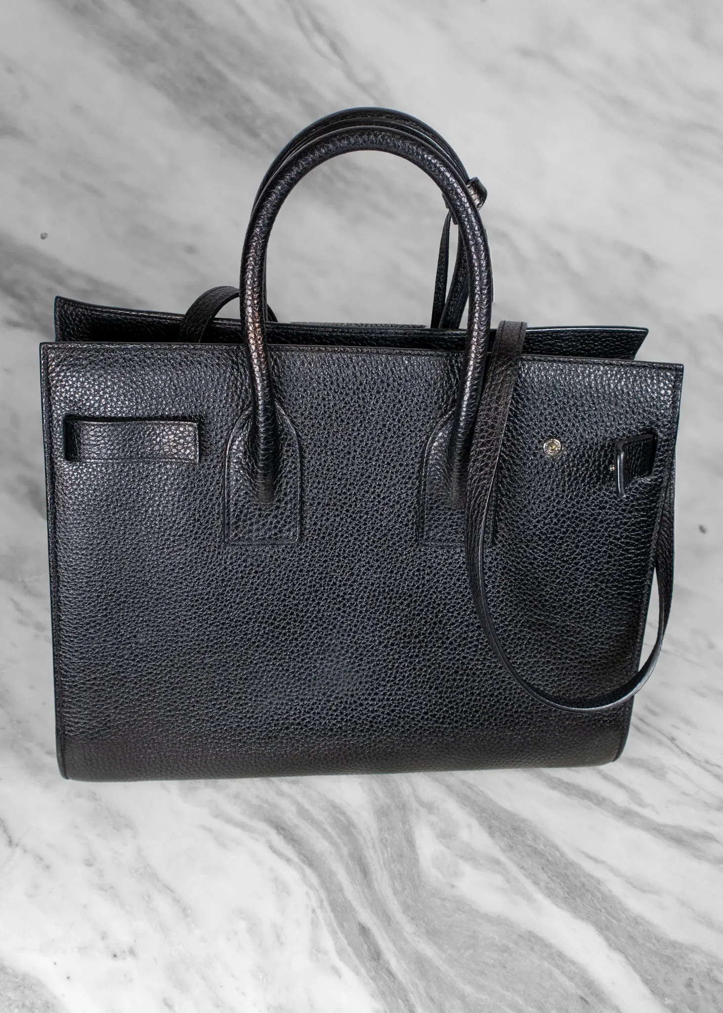 Saint Laurent Leather Sac De Jour Large Top Handle Bag