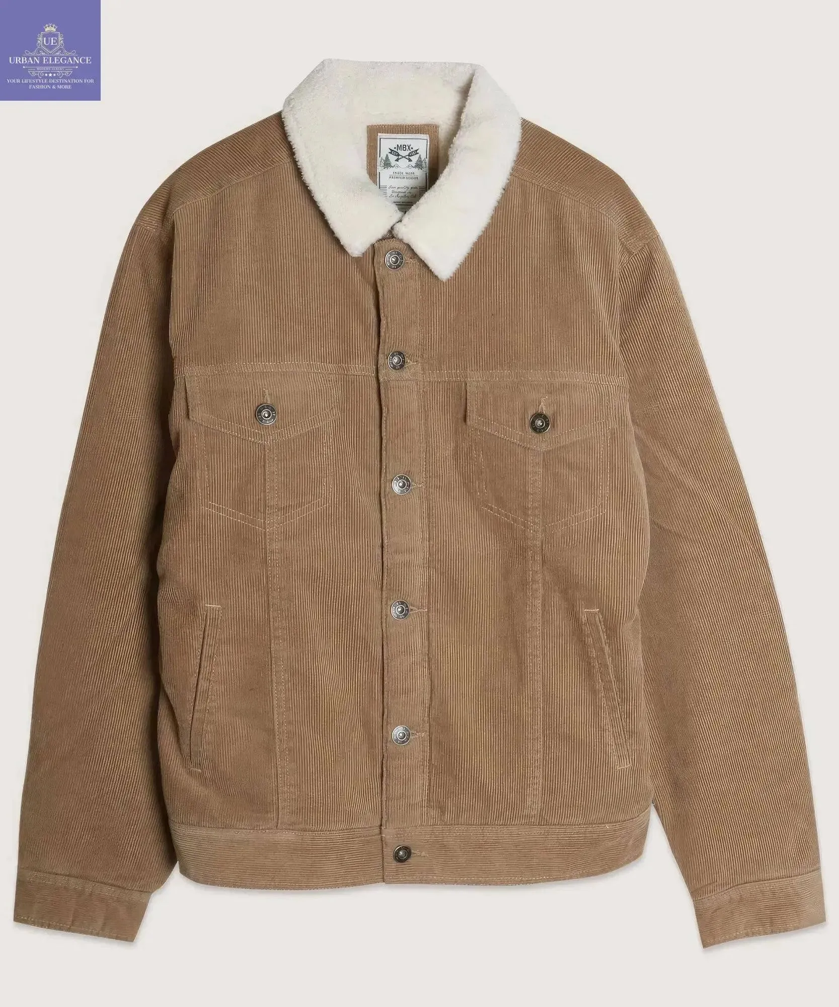 Sherpa Lined Corduroy Trucker Jacket