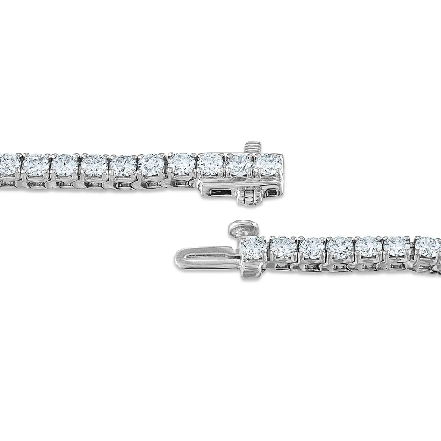 Signature EcoLove 4 CTW Lab Grown Diamond Tennis 7-inch Bracelet in 14KT White Gold