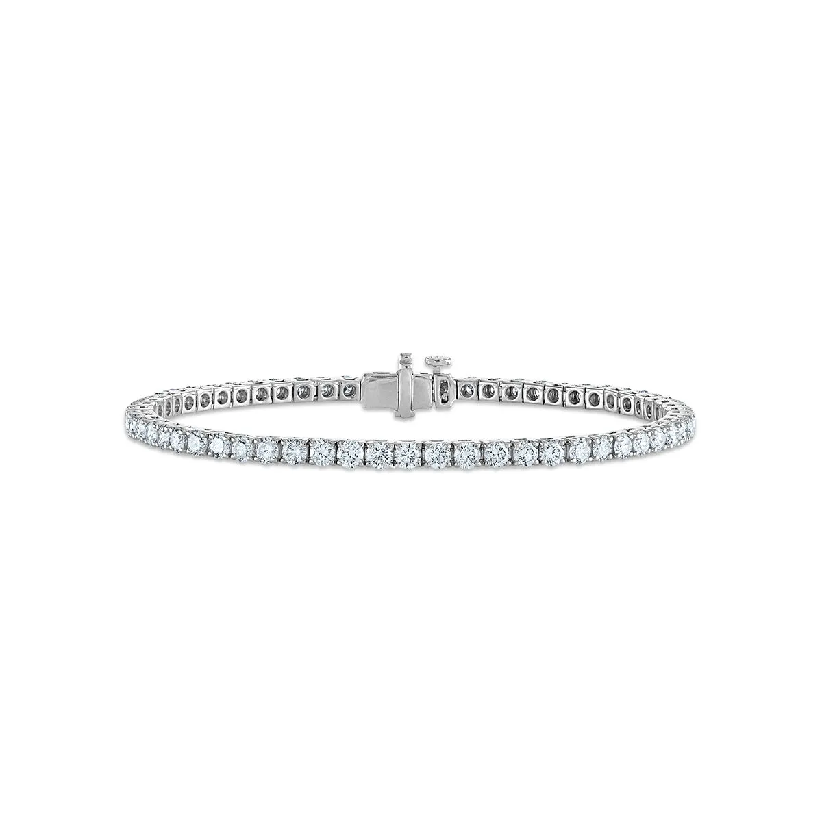 Signature EcoLove 4 CTW Lab Grown Diamond Tennis 7-inch Bracelet in 14KT White Gold