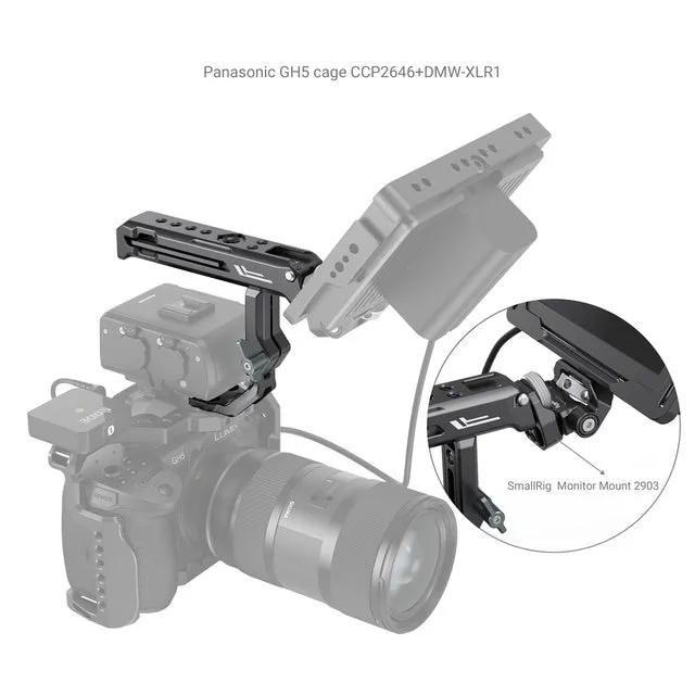 SmallRig Top Handle for Sony XLR-K1M, K2M, K3M and Panasonic DMW-XLR1 Adapter 3082