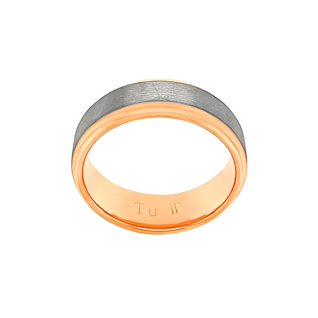 Stanton Made for Men Tungsten Rose Gold Ring