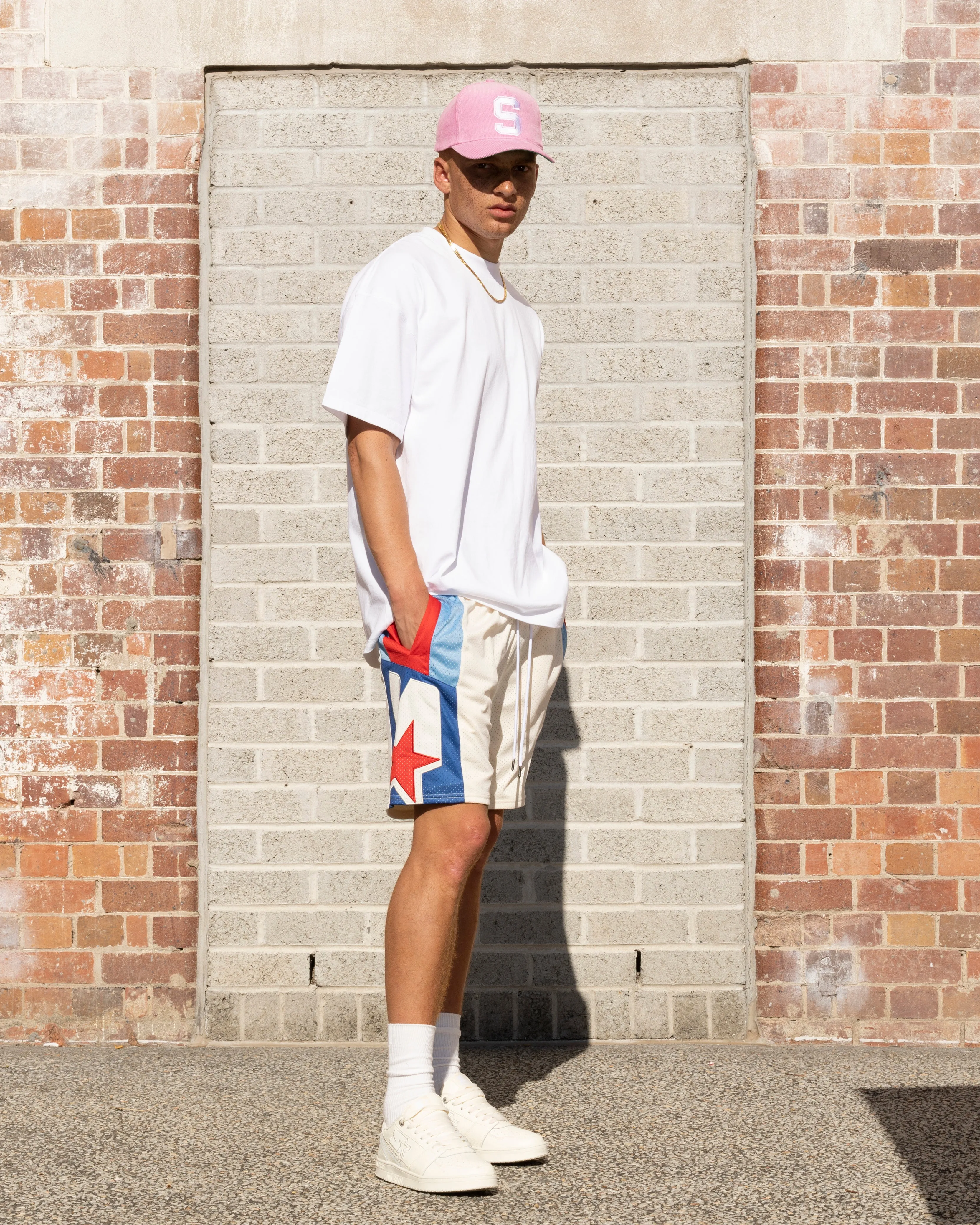 Starter Shooters Ball Shorts Off White
