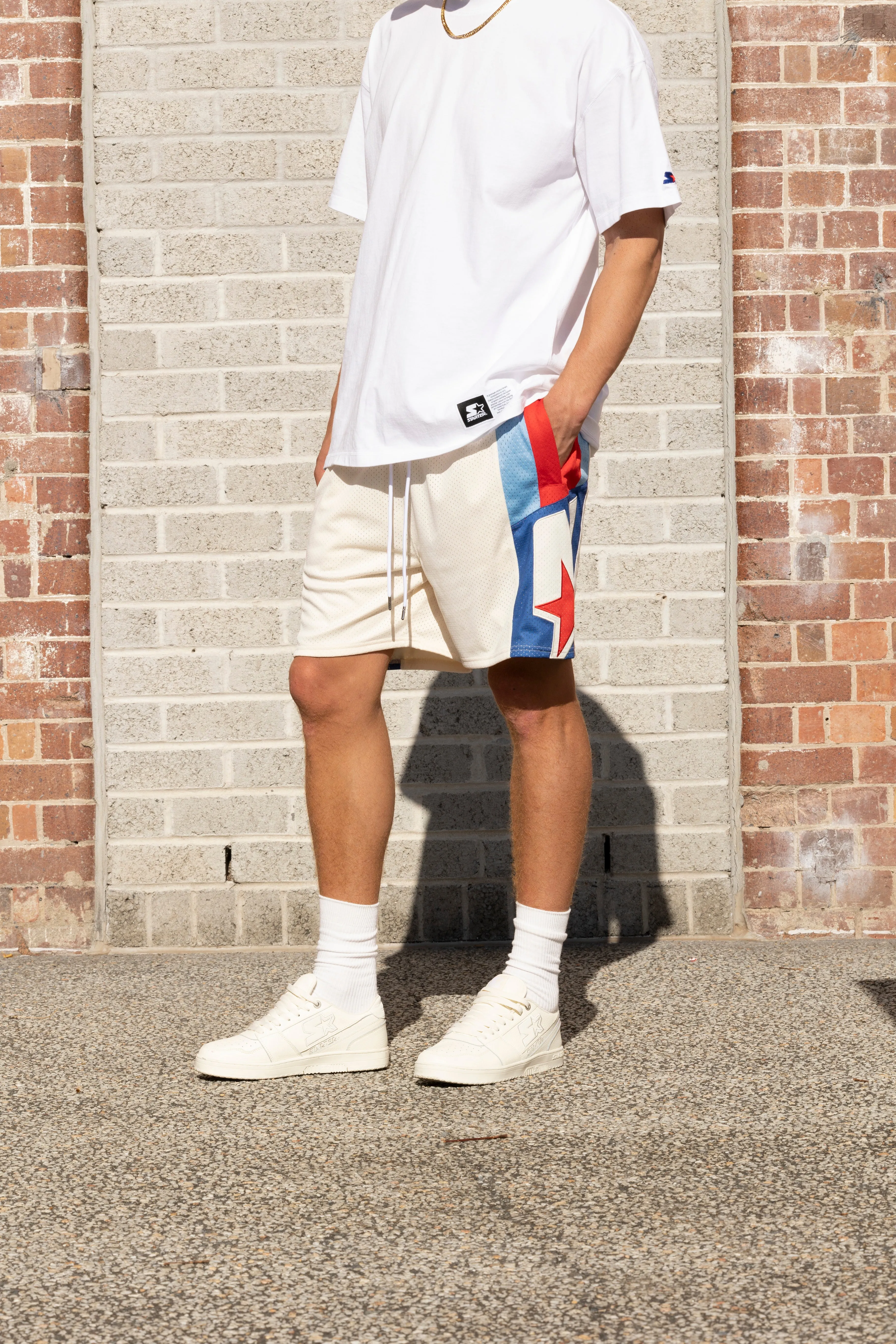 Starter Shooters Ball Shorts Off White