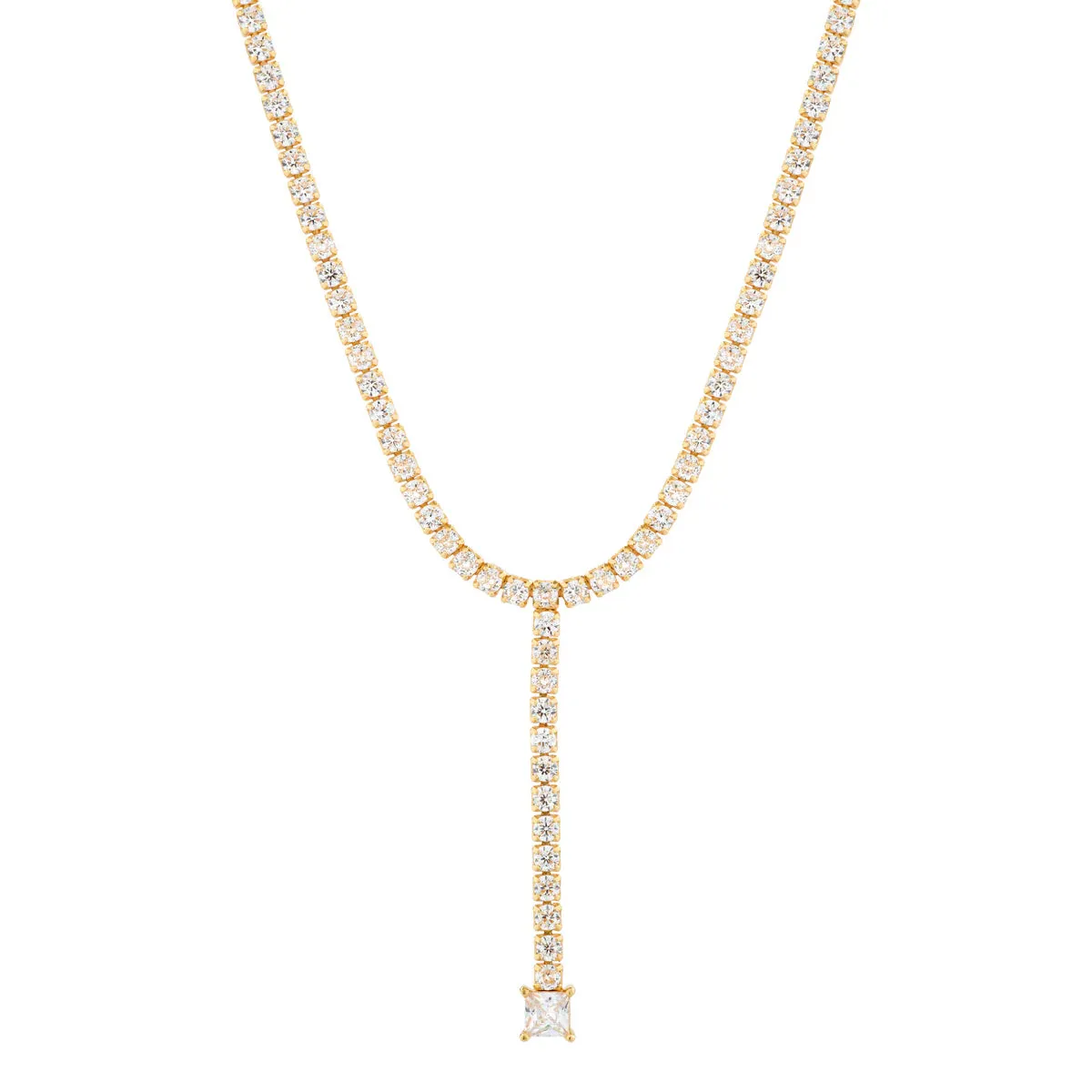 Tennis Lariat Necklace