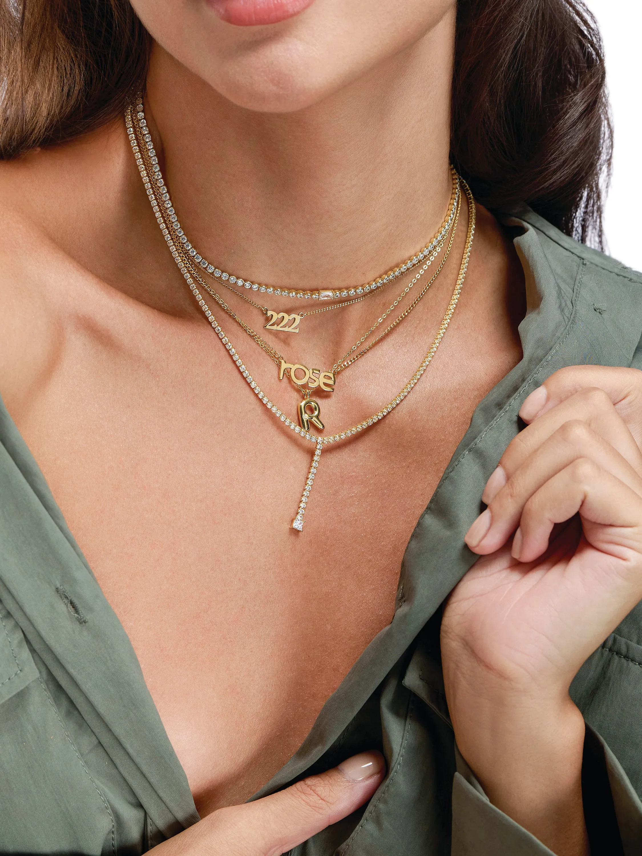 Tennis Lariat Necklace