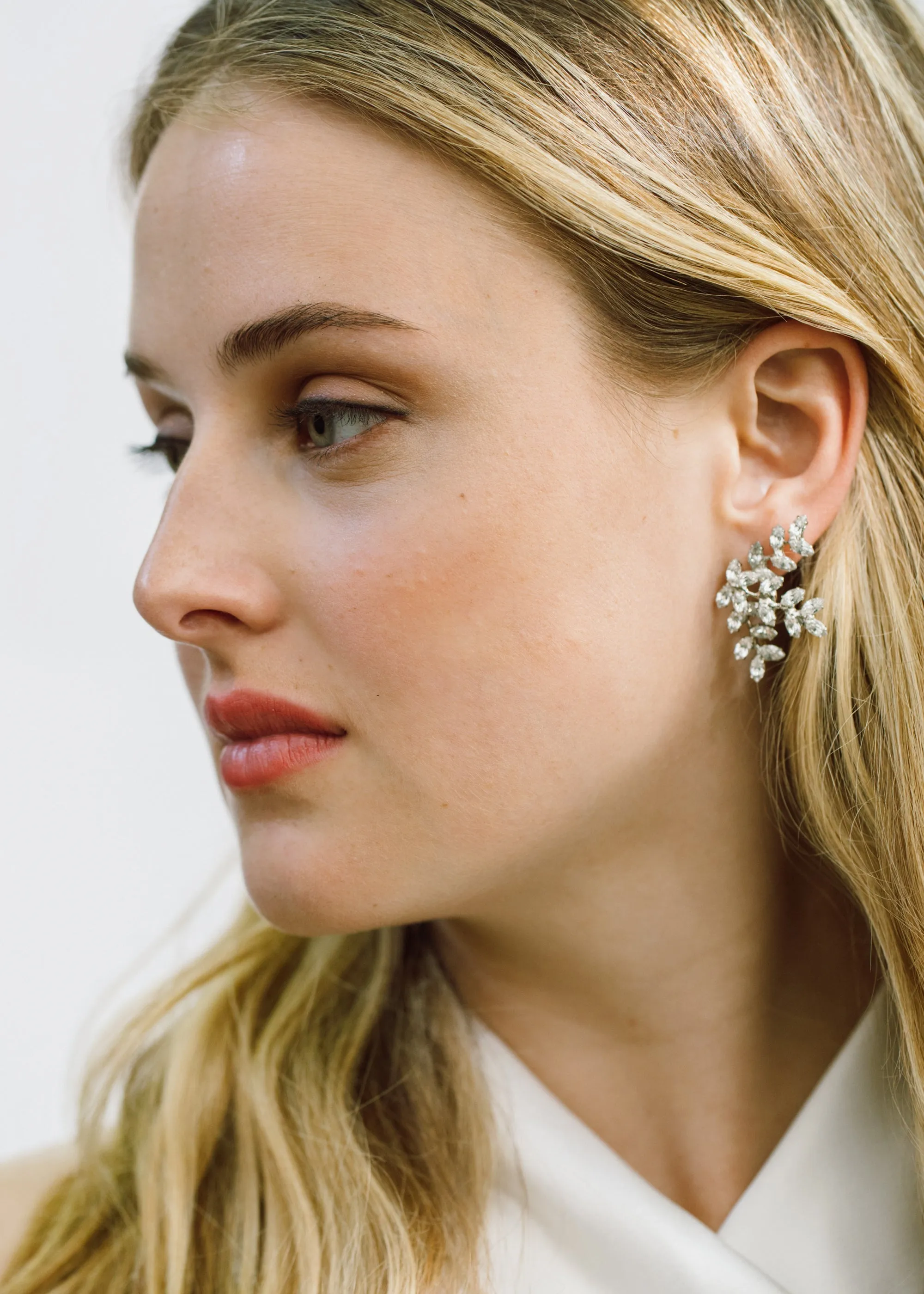 Viniette Earrings -- Crystal