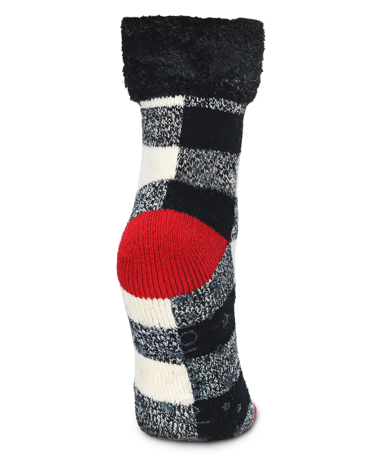 Women's Buffalo Check Plush Cabin Socks